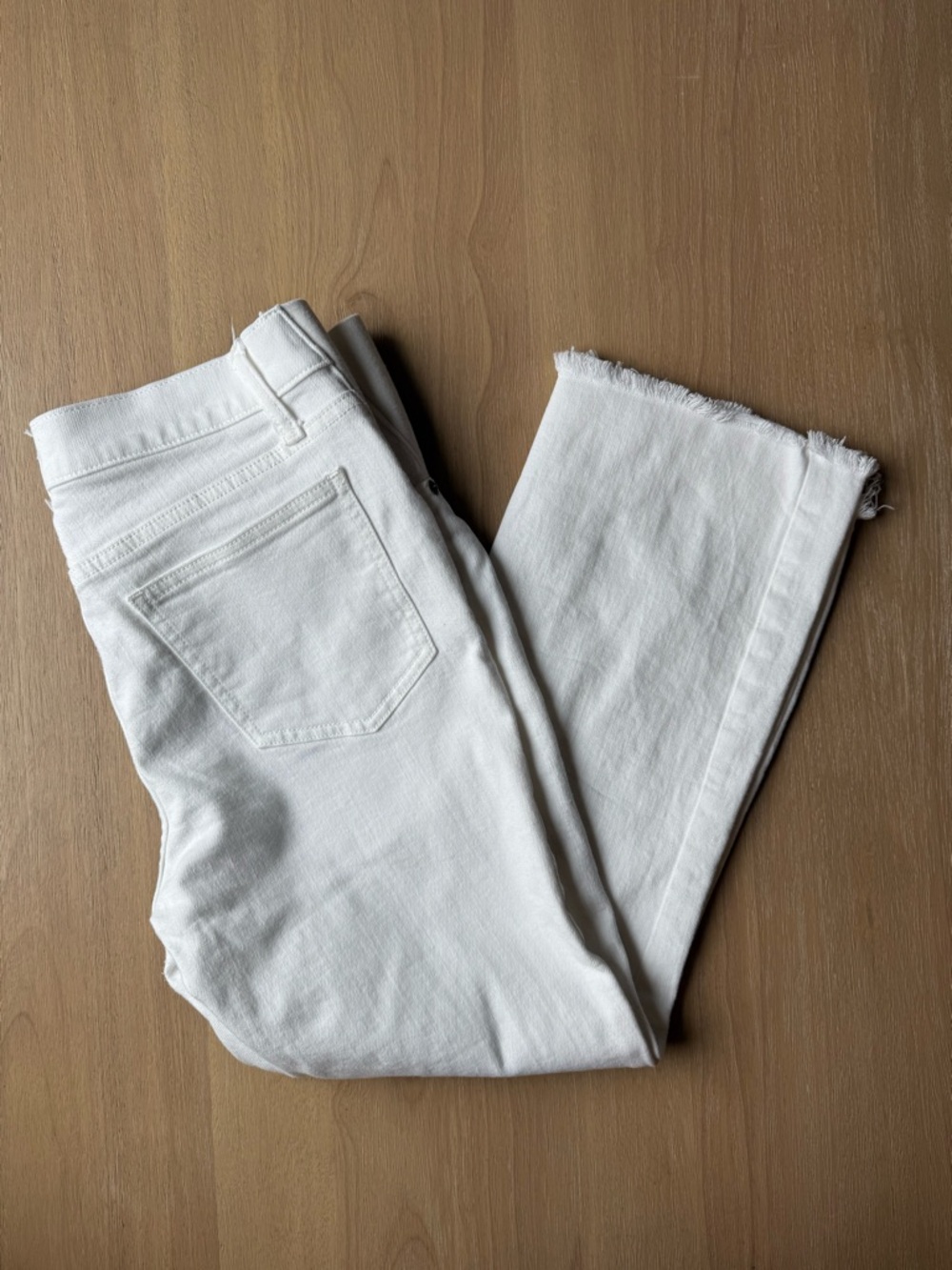 Hatch Women's White Cropped Ankle Maternity Jeans Size 29 - Picture 3 of 9